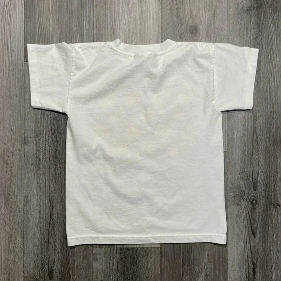 Vintage 90s Smiley Face Macarena Size XS Women's Funny Dancing Tshirt - Picture 5 of 5